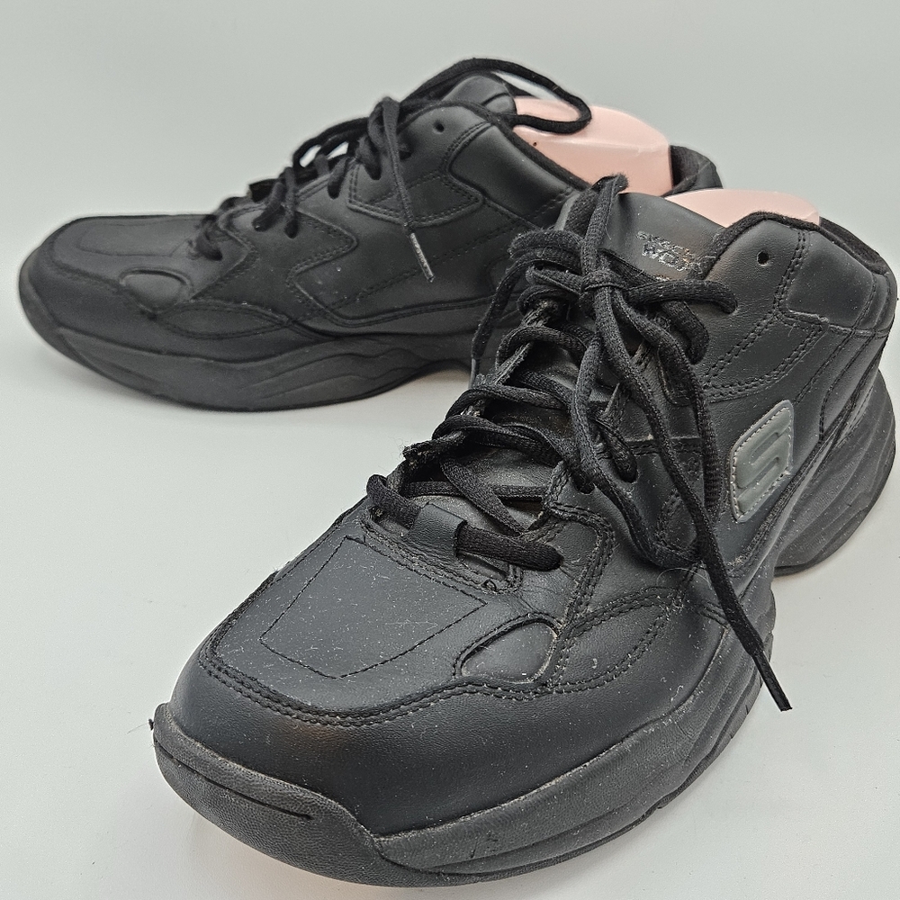 Sketchers  slip resistant  leather work shoes size 11.5 - Picture 2 of 15